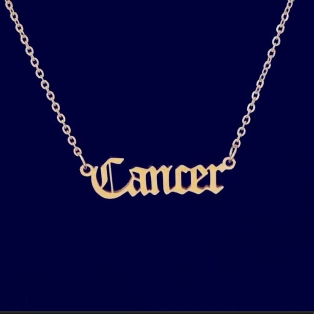 12 Astrological Letter Pendants Gold Necklace 925 - Picture 6 of 13